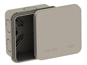 Коробка распределительная ОП 85х85х45мм двухкомпонентн. 8 вводов IP65 сер. Ruvinil 67240