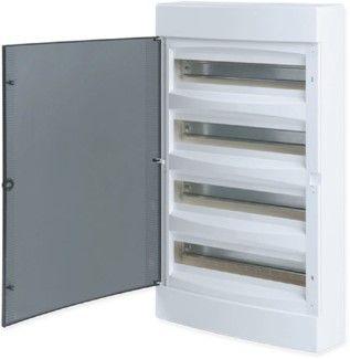 Щит распределительный навесной Unix 4х18мод. IP41 бел. дверь PROxima EKF ux-4x18-nw