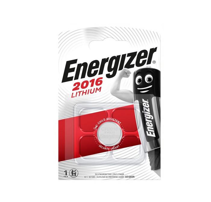 Элемент питания литиевый ENR Lithium CR 2016 FSB1 (блист.1шт) Energizer E301021802