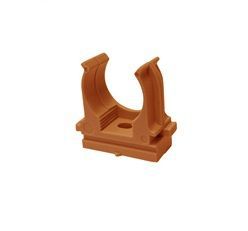 Держатель для труб (клипса) d20мм для монтажн. пистолета оранж. (уп.100шт) Plast EKF derjp-z-20o