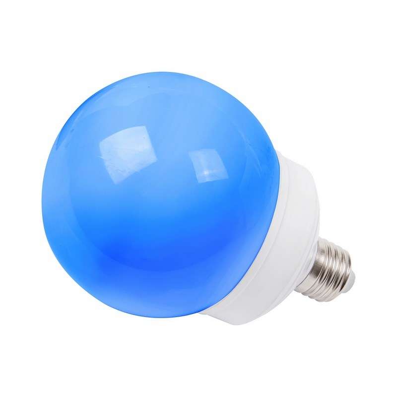 Лампа светодиодная 2Вт 12LED Шар d100 E27 син. Neon-Night 405-133