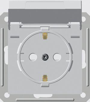 Розетка 1-м СП W59 Aqua 16А IP44 с заземл. защ. шторки механизм бел. SE RS16-152B-1-86