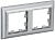 Рамка 2-м BRITE РУ-2-Бр алюм./алюм. IEK BR-M22-12-K47
