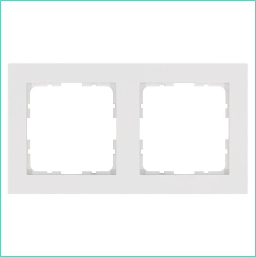 Рамка 2-м G-Classic бел. глянцевый Jasmart G1002W