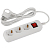Удлинитель 3х3м с заземл. 10А IP20 GREEN LINE UDL-10-330-ES ПВС 3х0.75 с выкл. Эра Б0065047