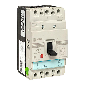 Выключатель автоматический 3п 250/225А 35кА ВА-99М РМРС PROxima EKF mccb99-250-225m-om