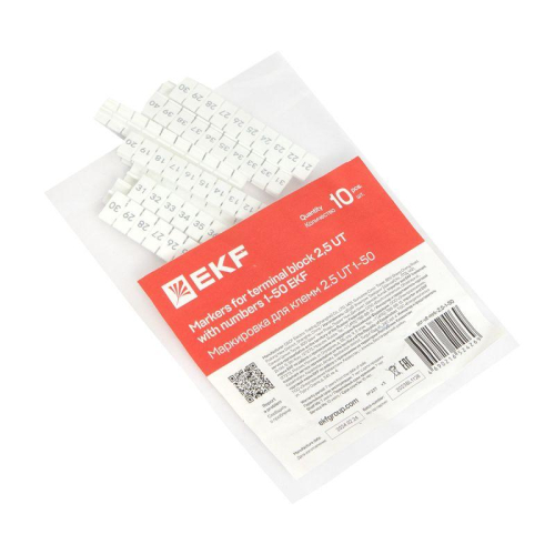 Маркировка для клемм 2.5 UT 1-50 EKF scr-ut-mrk-2.5-1-50