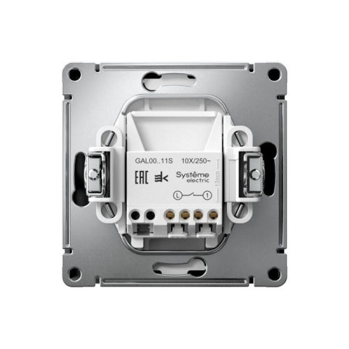 Выключатель 1-кл. ArtGallery 10AX быстрозажим. клем. механизм карбон SE GAL001011S