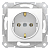 Механизм розетки 1-м СП Sedna 16А IP20 с заземл. быстрозажим. контакты без защ. шторок бел. SchE SDN3001821
