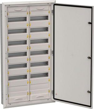 Корпус ЩРв-168 (2х84) TITAN 5 1130х625х130мм IP31 (одна дверь) сер. метал. IEK TI5-50-V-2X084-31-7035