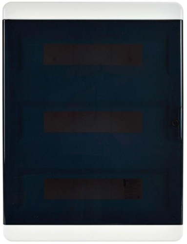 Корпус ЩРВ-П-54 TEKFOR IP41 черн. прозр. дверь пластик. IEK TF5-KP12-V-54-41-K01-K03