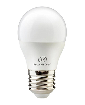 Лампа светодиодная RS LED G45 E27 8W 220-240V 8Вт шар 4000К E27 800лм 220-240В Ra90 Русский Свет 20010445125