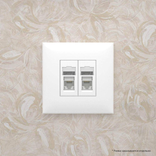 Розетка компьютерная 2-м СП Avanti "Белое облако" RJ45 кат.6 DKC 4400294