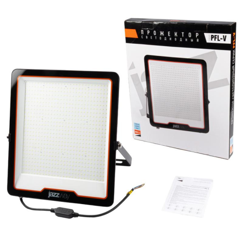 Прожектор светодиодный PFL-V 500Вт IP65 6500К СДО черн. Pro+ JazzWay 5064089