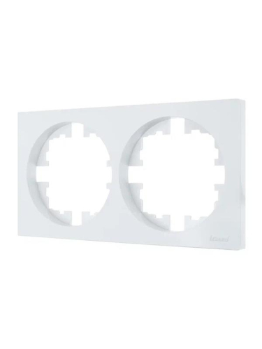 Рамка 2-м OSEN горизонт. квадрат бел. LEZARD 743-0200-147