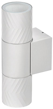 Светильник 5108 2хGU10 IP65 уличный настенный бел. IEK LT-UBU0-5108-GU10-2-K01