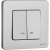 Выключатель 2-кл. Inspiria 10А IP20 250В 10AX с подсветкой/индикацией механизм алюм. IEK 673632