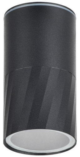 Светильник 5222 GU10 IP65 уличный потолочный черн. IEK LT-UPU0-5222-GU10-1-K02