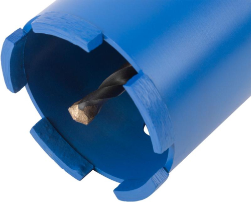 Коронка кольцевая по бетону алмазная безударная SDS-PLUS 5 зубьев 68мм в сборе MOS 33472М