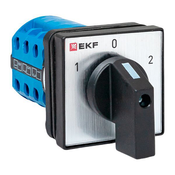 Переключатель кулачковый ПК-1-23 3п 10А "1-0-2" IP65 EKF pk-1-23-10-65