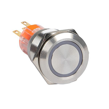 Кнопка S-Pro67 19мм с фикс. с оранж. подсветкой 24В PROxima EKF s-pro67-232