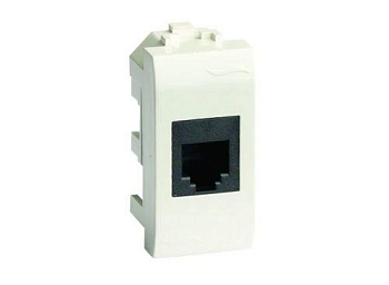 Розетка компьютерная 1-м СП 1мод. Brava RJ45 кат.5E сл. кость экранир. DKC 75647S