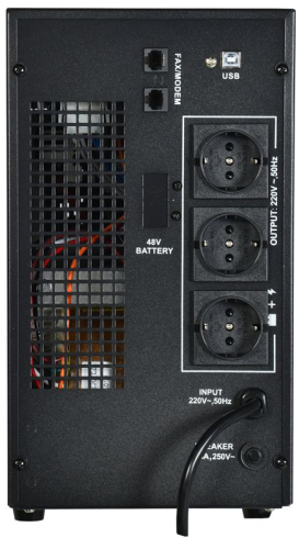 Источник бесперебойного питания ELECTRA LT 2кВА/1.6кВт с АКБ 4х7А.ч USB Schuko ITK ELT-2000VA-1-004-S