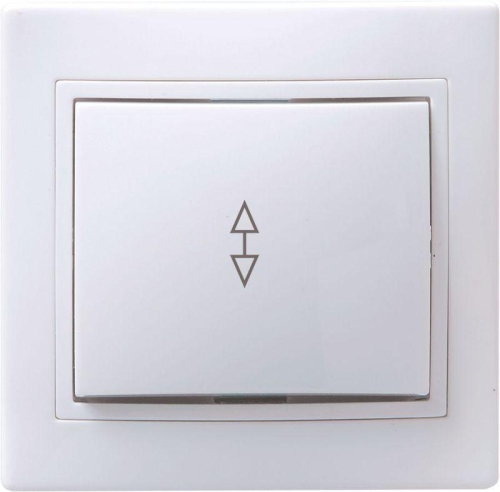 Переключатель проходной 1-кл. СП Кварта 10А IP20 ВСп10-1-0-КБ бел. GENERICA EVK12-K01-10-DM