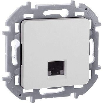 Розетка компьютерная Inspiria RJ45 кат.5E UTP бел. IEK 673825