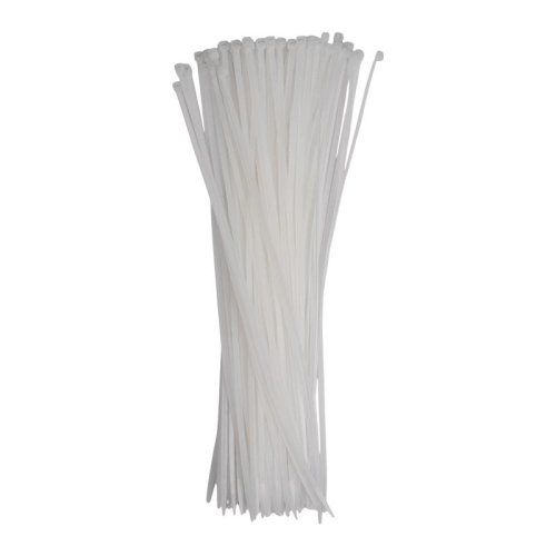 Хомут кабельный (стяжка) PCT 4.8х400-100WH 4.8х400 PA6.6 бел. (уп.100шт) JazzWay 5054097