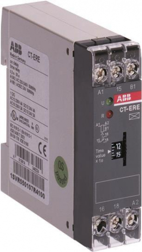 Реле времени CT-ERE 24В AC/DC 220-240В AC (0.3-30мин) 1ПК ABB 1SVR550107R5100