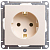 Розетка 1-м СП W59 16А IP20 с заземл. без защ. шторок механизм сл. кость SE RS16-154-2-86