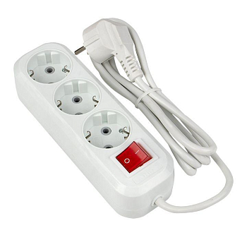 Удлинитель 3х2м с заземл. 16А IP20 Эксперт 3.0кВт с выкл. ПВС 3х1 PROxima EKF UBA16-310-3-02i