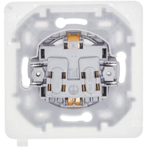 Розетка 1-м СП Inspiria 16А IP44 250В 2P+E защ. шторки с крышкой немецк. стандарт механизм бел. IEK 673740