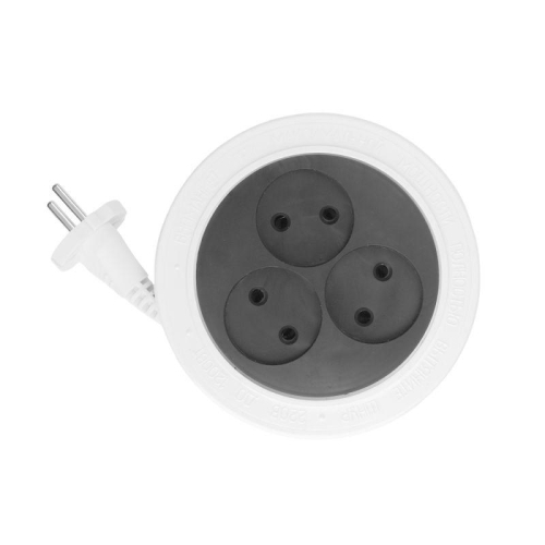Удлинитель 3х3м без заземл. 6А IP20 SR 3х3-R УХ6-103 1.3кВт ШВВП 2х0.75 Volsten 12432