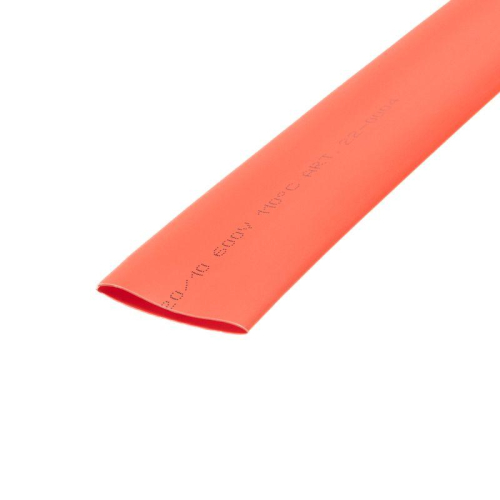 Трубка термоусадочная ТУТ нг 20.0/10.0 красн. 1м Rexant 22-0004