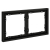 Рамка 2-м S70 пластик. черн. матов. Voltum VLS100208