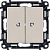 Выключатель 2-кл. СП Valena Life 10А IP20 250В 10AX с подсветкой с лицев. панелью механизм сл. кость Leg 752528