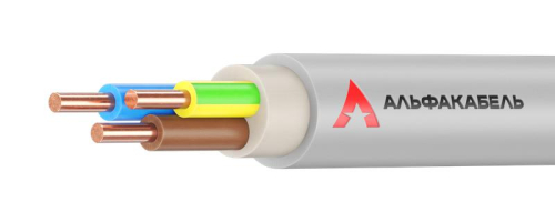 Кабель NYM-J 3х2.5 0.66кВ (уп.50м) АЛЬФАКАБЕЛЬ 05136