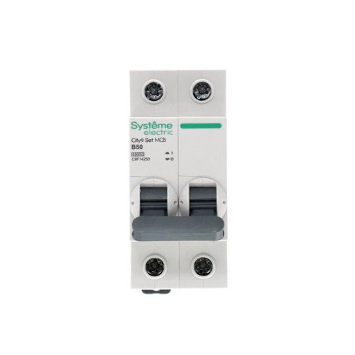 Выключатель автоматический модульный 2п B 50А 4.5кА City9 Set 230В SE C9F14250