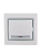 Выключатель 1-кл. СП Mira 10А IP20 с подсветкой с сер. вставкой бел. LEZARD 701-0215-111