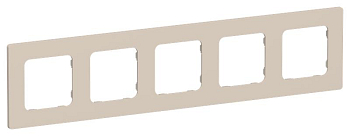 Рамка 5-м СП FLITE РУ-5-К-ФлЛ льняной IEK FI-M52-32-20-K88