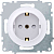 Механизм розетки 1-м СП Florence 16А IP20 с заземл. винт. контакты бел. 1E10201300 OneKeyElectro 2172765
