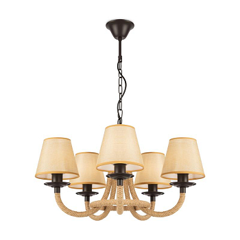 Люстра Corda 60Вт E14х5 IP20 Freya FR4402-PL-05-GB