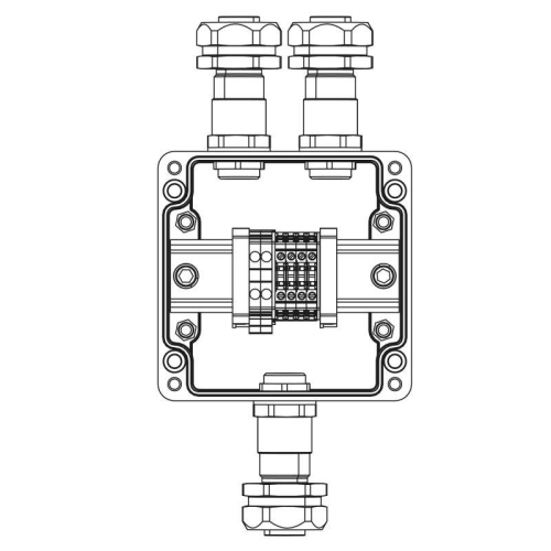 Коробка клеммная взрывозащ. TBE-P-03-(2xCBC.2-2xCBC.2(i)-2xTEO.2)-2xKAEPM2MHK-20(A)-1xKAEPM2MHK-20(C)1Ex e IICТ5 Gb / Ex tb IIIC T95град.C Db IP66 полиэстер DKC 1231.031.22.11C