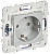 Розетка SKANDY 16А с заземл. без защ. шторок SK-R05S серебр. IEK SK-R11-16-K23