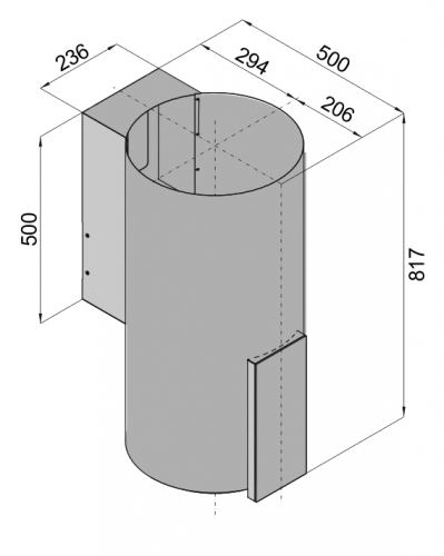 Кухонная вытяжка Konigin Equilibrium W Steel Glass