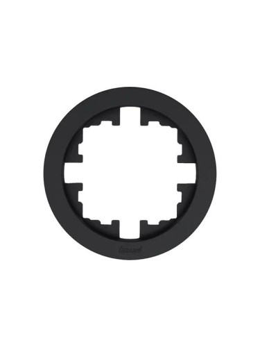 Рамка 1-м OSEN горизонт. круглая черн. бархат LEZARD 744-4200-146