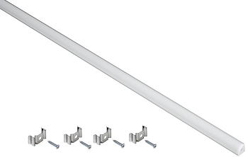 Профиль накладной угловой для светодиод. ленты 1616 L2000 комплект аксессуаров опал алюм. IEK LSADD1616-SET1-2-N3-1-12