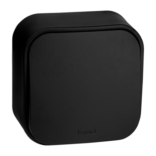 Выключатель 1-кл. ОП Quteo 10А IP20 10AX черн. матов. IEK 782471